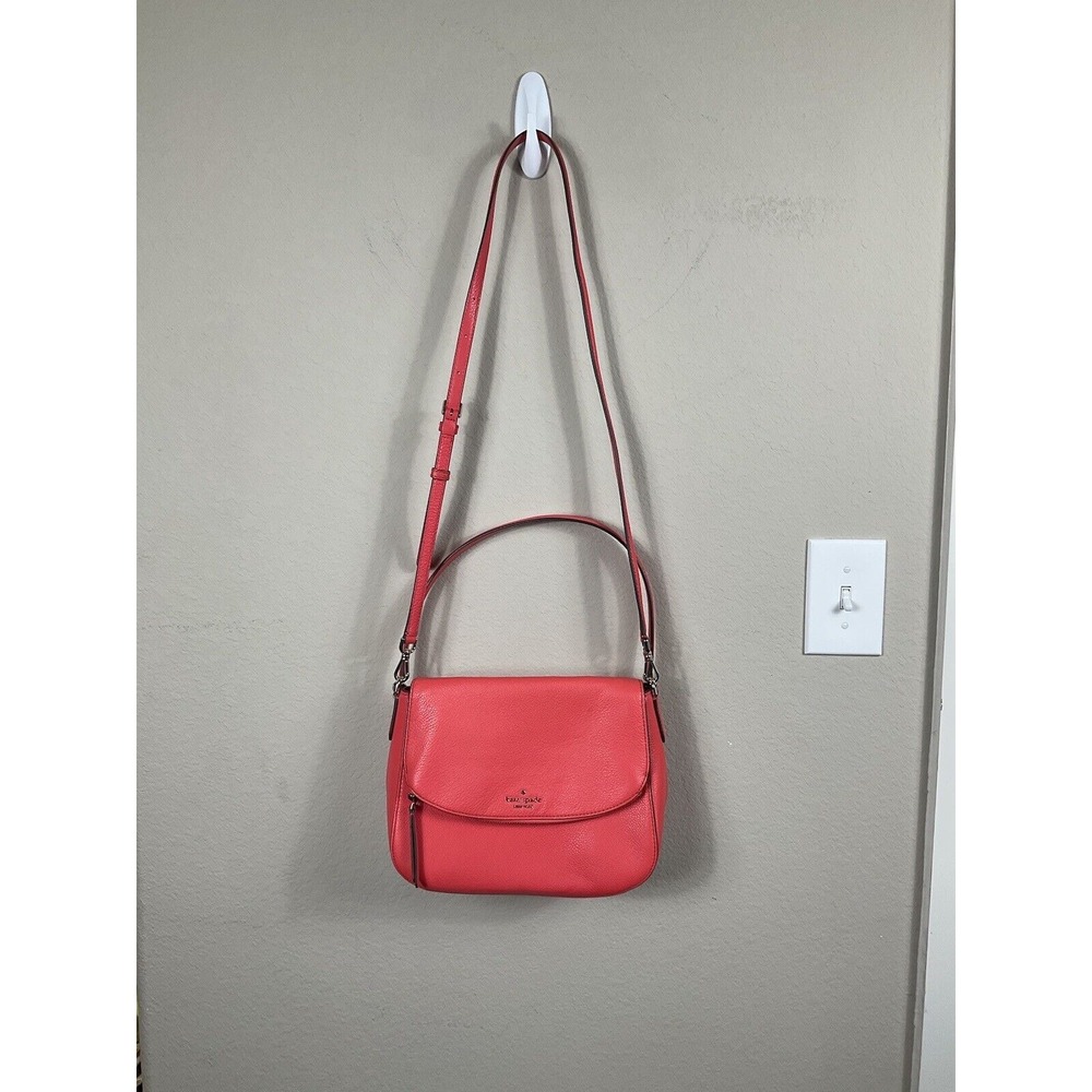 KATE SPADE NEW YORK Coral/Pink Leila Medium Flap Shoulder Bag